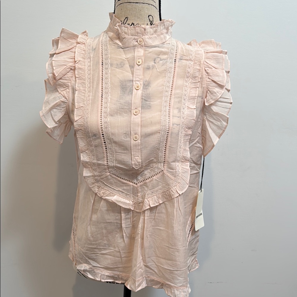 NWT Zag & Voltaire Tama Tomboy Top, M